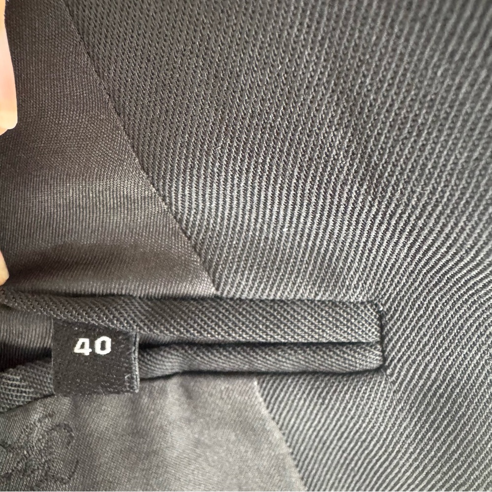 The Kooples One Button Blazer Jacket Black Wool Size IT 40 Minimalist - Picture 8 of 11